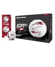 テーラーメイド(TAYLORMADE)ゴルフボール スピードソフトインク レッド ダース(12個入り)