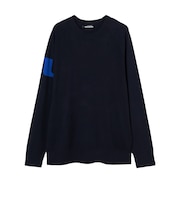 ジェイリンドバーグ(J.LINDEBERG)ゴルフウェア 長袖 Gusten Knitted 袖ロゴセーター 071-12913-098