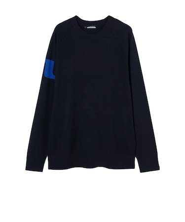 ジェイリンドバーグ（J.LINDEBERG）ゴルフウェア 長袖 Gusten Knitted 袖ロゴセーター 071-12913-098