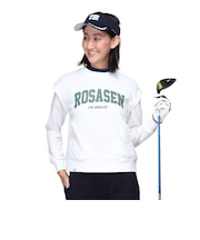 ロサーセン(ROSASEN)ゴルフウェア 長袖スウェット A-Line エアースルー プルオーバー 048-32912-004