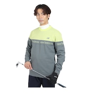 ニューバランス(new balance)ゴルフウェア 軽量 スウェット クルーネック 長袖ニット プルオーバー 012-4270001-023