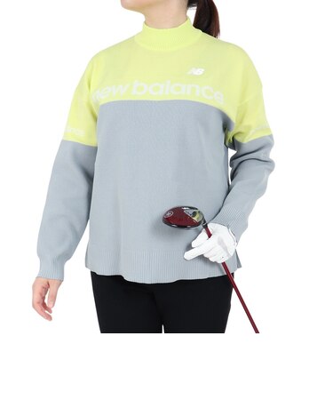 ニューバランス（new balance）ゴルフウェア 長袖ニット モックネック プルオーバー 012-4270502-060