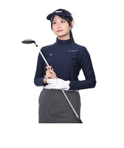 フィドラ（FIDRA）ゴルフウェア 吸湿発熱 両面起毛ハイネックシャツ FD5SUG10 NVY