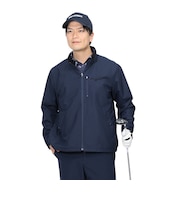トランスコンチネンツ(TRANS CONTINENTS)ゴルフウェア アウター 撥水 裏メッシュ 起毛 フルジップアウター X24AW02T-NV
