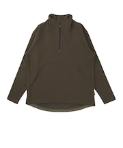 フィドラ(FIDRA)ゴルフウェア ハーフジップ 長袖 モックネックシャツ FV5STG11 KHK