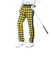 キャロウェイ(CALLAWAY)ゴルフウェア 8WAYストレッチ 微起毛チェック柄テーパードパンツ C23226111-1061