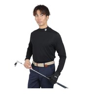 FUKU5A モック長袖シャツ DGM5FBK