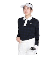 ルコックスポルティフ(lecoqsportif)ゴルフウェア 吸汗速乾 ストレッチフォーサー 長袖チェックシャツ LG4FLS03L NV00