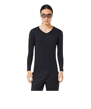 オークリー(OAKLEY)ゴルフウェア インナー 長袖 吸水速乾 接触冷感 ベースレイヤーVネックシャツ FOA407738-02E