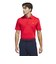 アディダス（adidas）ゴルフウェア 吸汗速乾 ファブリックミックス バックメッシュ 半袖シャツ KUH58-JF4887RED