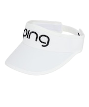 ピン(PING)ゴルフ 撥水 ツアーバイザー HW-L2502 WH 38219