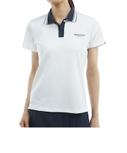 アドミラル ゴルフ（Admiral GOLF）ゴルフウェア カラタッチ ワンポイント 半袖ポロシャツ ADLA519-WHT