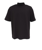 SILVER SCOT(シルバースコット)ゴルフウェア 吸湿発熱 半袖 モックネック シャツ SS24FWT012 BLK