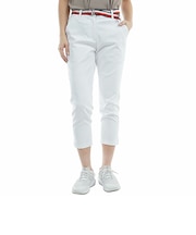 ゴルフウェア ベルテッドツイル 3/4パンツ THLA505-WHT