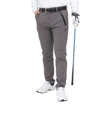 ルコックスポルティフ(lecoqsportif)ゴルフウェア ストレッチフォーサー 裏起毛ツイルパンツ LG4FLP03M GY00