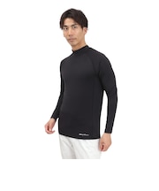 トミーアーマー(Tommy Armour)ゴルフウェア 接触冷感 高通気 長袖 モックネックシャツ TAGC25S040005 BLK