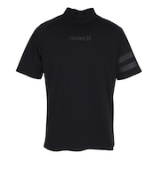 ハーレー(HURLEY)ゴルフウェア 吸汗速乾 ファントム アイコン ブロックパーティー 半袖 モックネック MGPS251108-BLK