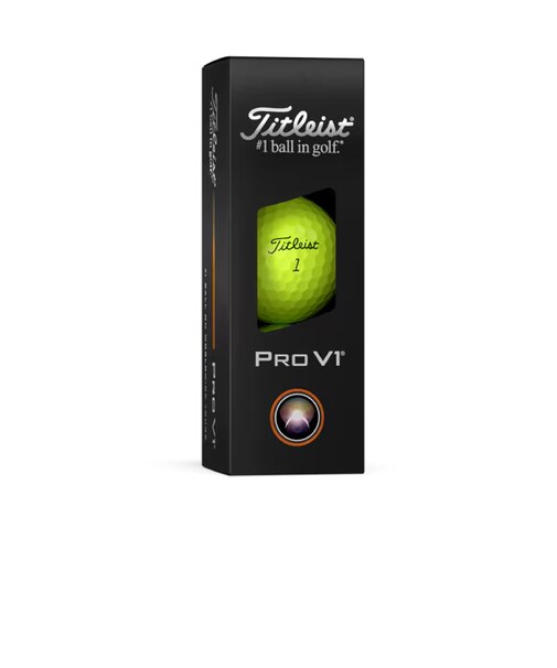 タイトリスト（TITLEIST）PRO V1 YEL 3P ゴルフボール T2129S-3PJ スリーブ(3個入り)