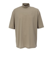 SILVER SCOT(シルバースコット)ゴルフウェア 吸水速乾 WAFFLE 半袖 モックネックシャツ SS25SST007 BEG