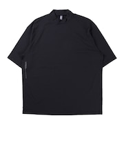 SILVER SCOT(シルバースコット)ゴルフウェア 吸水速乾 WAFFLE 半袖 モックネックシャツ SS25SST007 BLK