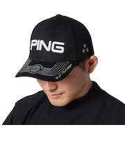 ピン(PING)ゴルフ 帽子 カラーコードカジュアルキャップ HW-N2504 BK 38524