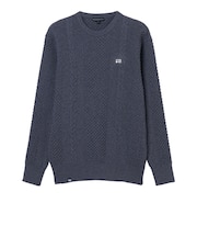 ロサーセン(ROSASEN)ゴルフウェア ケーブル編み 長袖 クルーネックニット 044-14811-25AW-096