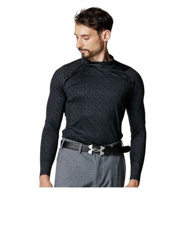アンダーアーマー（UNDER ARMOUR）ゴルフウェア 速乾 ヒートギア 長袖 インナー モックネックシャツ 6007920 001
