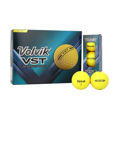 ボルビック（Volvik）VST ゴルフボール VV5UNA14 YEL ダース(12個入り)