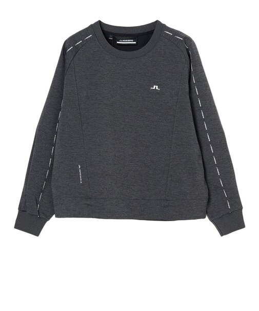 ジェイリンドバーグ（J.LINDEBERG）ゴルフウェア 撥水 Lucy Windblock クルーネック ミッドレイヤー 072-34918-25AW-019