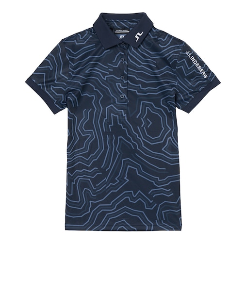 ジェイリンドバーグ（J.LINDEBERG）ゴルフウェア ツアーテックプリント半袖ポロ 072-24841-25AW-098