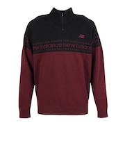 ニューバランス(new balance)ゴルフウェア 長袖 ハーフジップ スタンド ニット プルオーバー 012-5270001-070