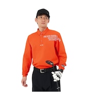 オークリー(OAKLEY)ゴルフウェア 吸汗速乾 STALWART 長袖 SHOULDER ポロシャツ FOA408440-41B