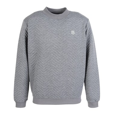 トミーアーマー（Tommy Armour）ゴルフウェア 長袖 フクレジャガード クルーネック プルオーバー TANB25F030002 GRY