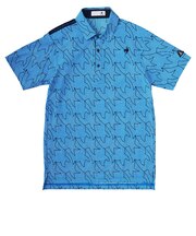 ルコックスポルティフ(lecoqsportif)ゴルフウェア 接触冷感 半袖 ポロシャツ LG5SHS19M BL00