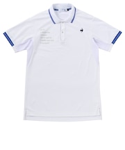 ルコックスポルティフ(lecoqsportif)ゴルフウェア 冷感 部分メッシュ ベーシックデザイン 半袖ポロシャツ LG5SHS12M WH00