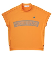 ルコックスポルティフ(lecoqsportif)ゴルフウェア ワイドシルエット モックネック半袖シャツ LG5SHS55L OR00