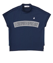 ルコックスポルティフ（lecoqsportif）ゴルフウェア ワイドシルエット モックネック半袖シャツ LG5SHS55L NV00