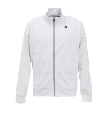 ルコックスポルティフ（lecoqsportif）ゴルフウェア 吸汗 ウィンドウペン柄 長袖カットソー LG5SSW50M WH00