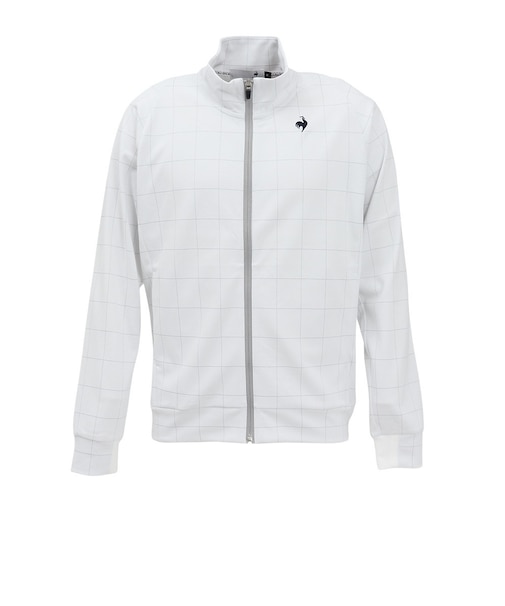 ルコックスポルティフ（lecoqsportif）ゴルフウェア 吸汗 ウィンドウペン柄 長袖カットソー LG5SSW50M WH00