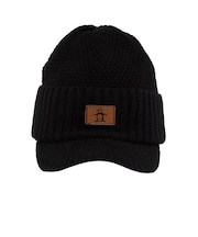 マンシングウエア(MUNSINGWEAR)ゴルフ ウール混 つば付き ニットキャップ MG5FCP40U BK00