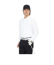 アンダーアーマー(UNDER ARMOUR)ゴルフウェア Mid ロゴ 長袖ポロシャツ 25 6011492 100