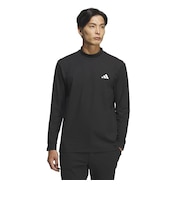 アディダス(adidas)ゴルフウェア バックグラフィック 長袖 モックネックシャツ JVV08-JM0236 BLK