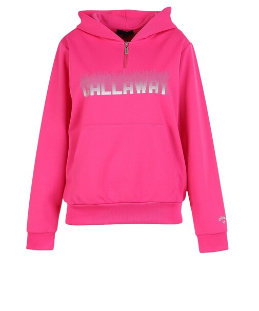 キャロウェイ（CALLAWAY）ゴルフウェア メタリックロゴ 長袖 スウェットパーカー C24217200-1090