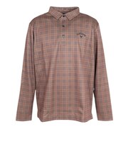 キャロウェイ(CALLAWAY)ゴルフウェア 裏起毛 チェックプリント 長袖シャツ C24233114-1050