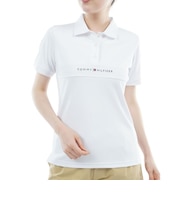 ゴルフウェア 吸水速乾 定番ロゴ 半袖ポロシャツ THLA612-WHT