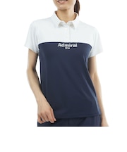 アドミラル ゴルフ(Admiral GOLF)ゴルフウェア 吸水速乾 接触冷感 カラタッチプラス 半袖ポロシャツ ADLA623-WHT