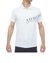 アドミラル ゴルフ(Admiral GOLF)ゴルフウェア 吸水速乾 接触冷感 カラタッチプラス 半袖ロゴポロシャツ ADMA638-WHT