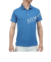 アドミラル ゴルフ(Admiral GOLF)ゴルフウェア 吸水速乾 接触冷感 カラタッチプラス 半袖ロゴポロシャツ ADMA638-DBL