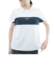 アドミラル ゴルフ(Admiral GOLF)ゴルフウェア 吸水速乾 ドライカノコ 衿付き半袖 プルオンシャツ ADLA617-WHT