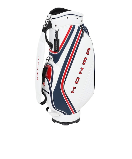 本間ゴルフ（HONMA）ゴルフ カート式 キャディバッグ 9型 5分割 CB12604 WH/NV